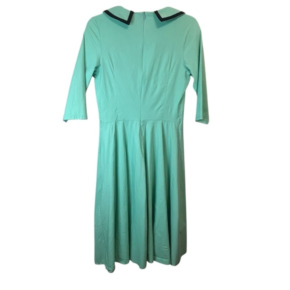 GownTown Mint Green 1950’s Vintage Style Stretchy Swing Event Dress SZ L - Picture 2 of 12